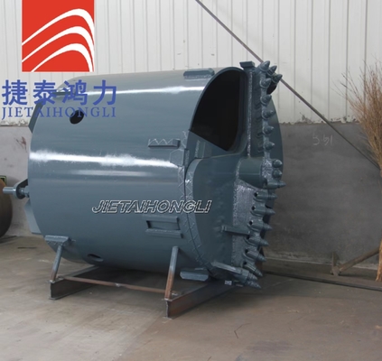 Açık Tip Dış Çap 1200mm Kaya Delme Kovası Mavi İnşaat Q345b Uzunluk 1500mm