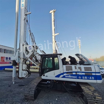 Kelly Minyatür Kullanılmış Döner Sondaj Rig SR40 50M İnşaat İçin Kullanılmış Kazık Rig
