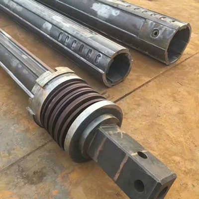 Kilitli kelly barlar 30m 45m 50m Q345B dikişsiz çelik boru fore kazık kelly barlar bg24 bg28 bg36